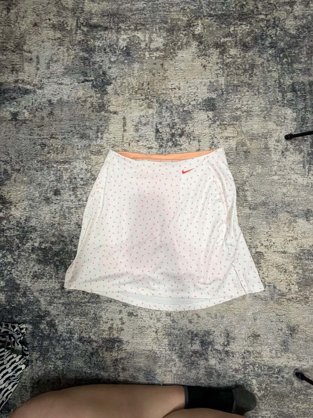 Nike Dri-FIT Victory UV Print Golf Skort Size S White Pink
